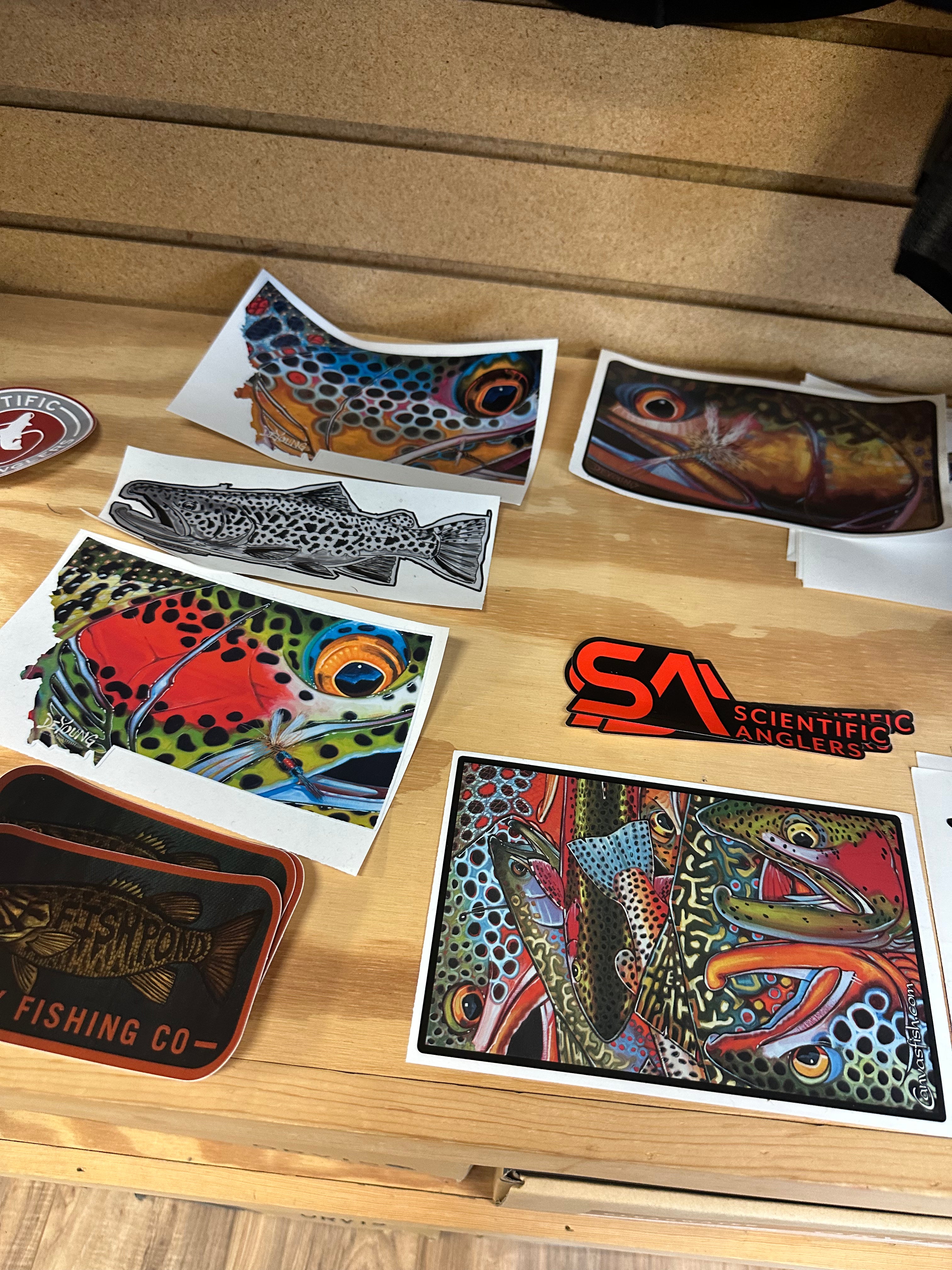 Fly Fishing Box Sticker Fly Fishing Stickers